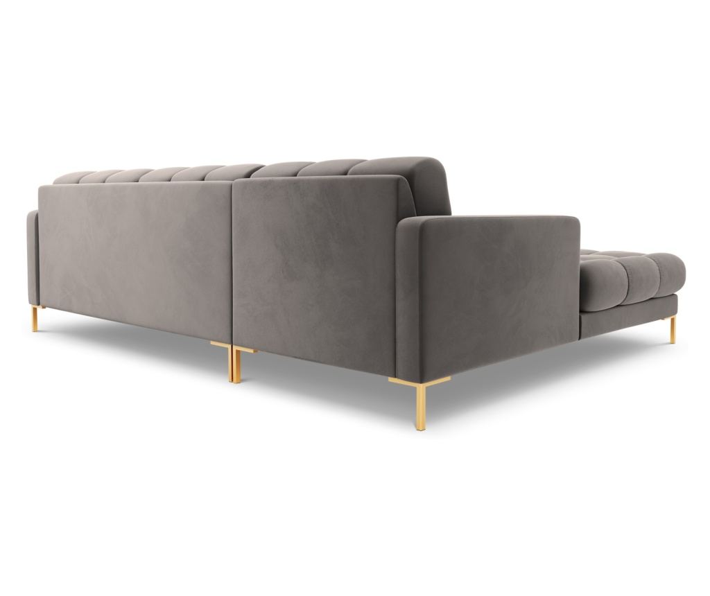 Sarokülőgarnitúra Cosmopolitan Design 620658, Bali, Világosszürke, 75x185x293 cm - 4