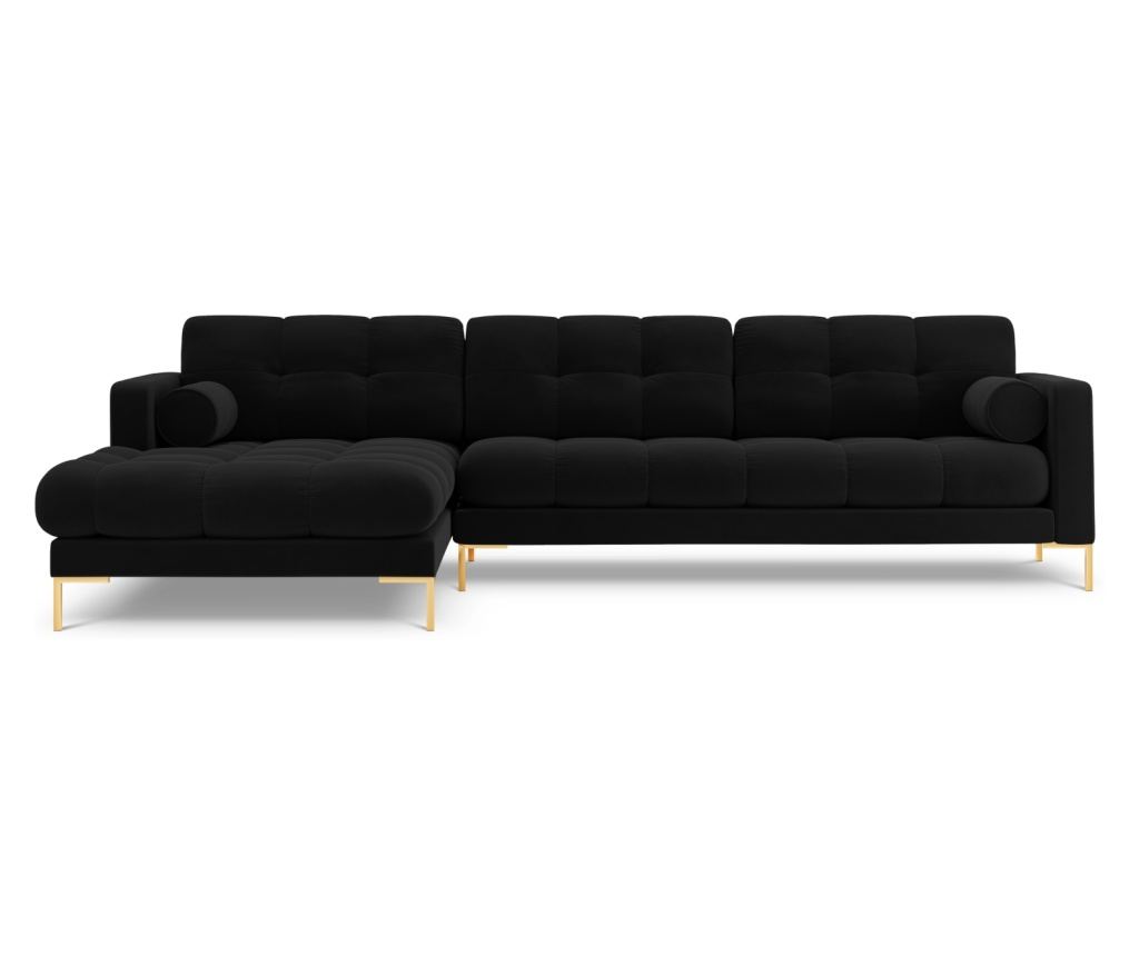 Sarokkanapé Cosmopolitan Design 620658, Bali, Fekete, 75x185x293 cm - 3
