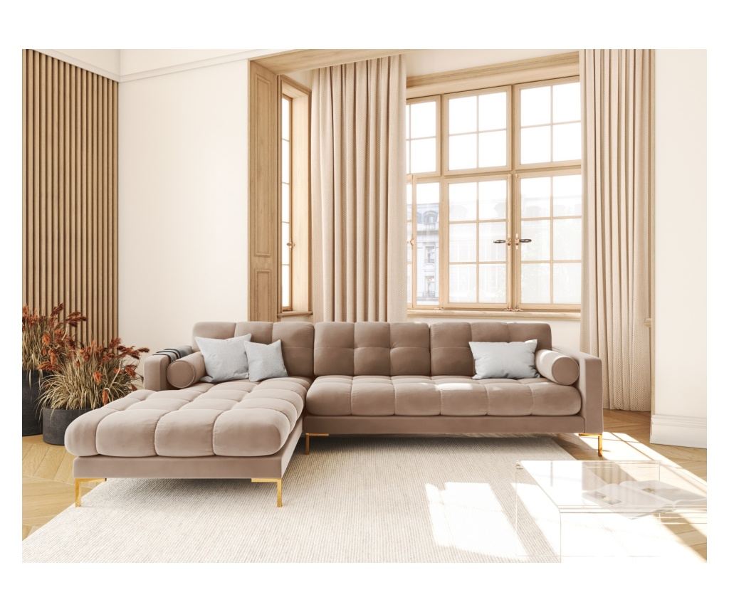 Sarokkanapé Cosmopolitan Design 620658, Bali, bézs, 75x185x293 cm - 2