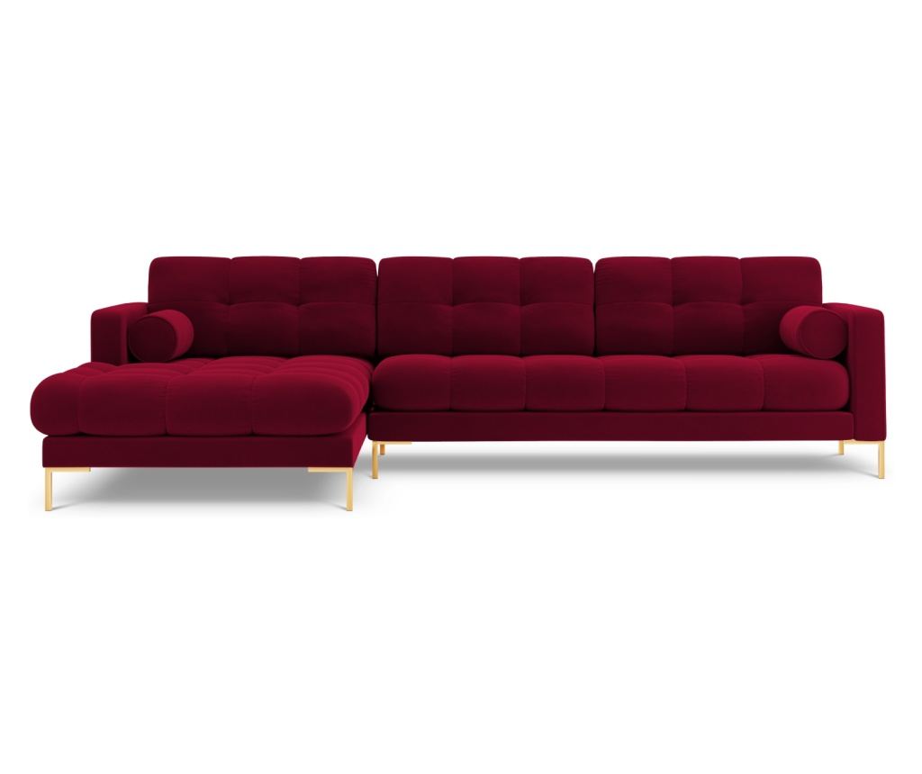 Sarokülőgarnitúra Cosmopolitan Design 620658, Bali, piros, 75x185x293 cm - 3