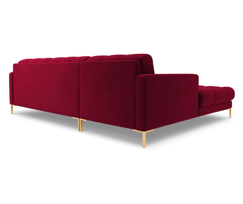 Sarokülőgarnitúra Cosmopolitan Design 620658, Bali, piros, 75x185x293 cm - 4