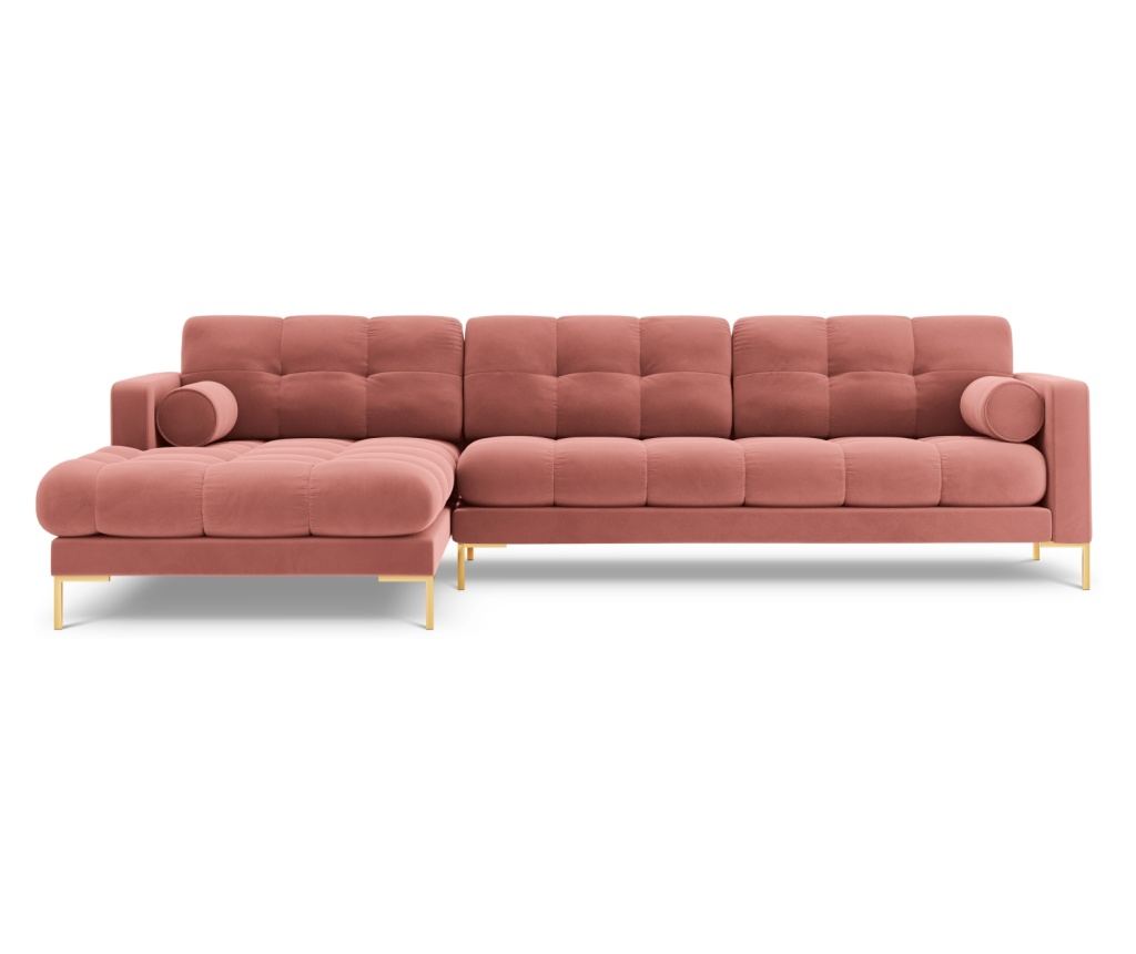 Sarokülőgarnitúra Cosmopolitan Design 620658, Bali, Rózsaszín, 75x185x293 cm - 3