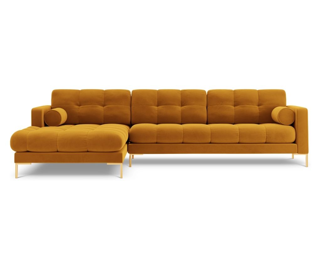 Sarokülőgarnitúra Cosmopolitan Design 620658, Sárga, 75x185x293 cm - 3