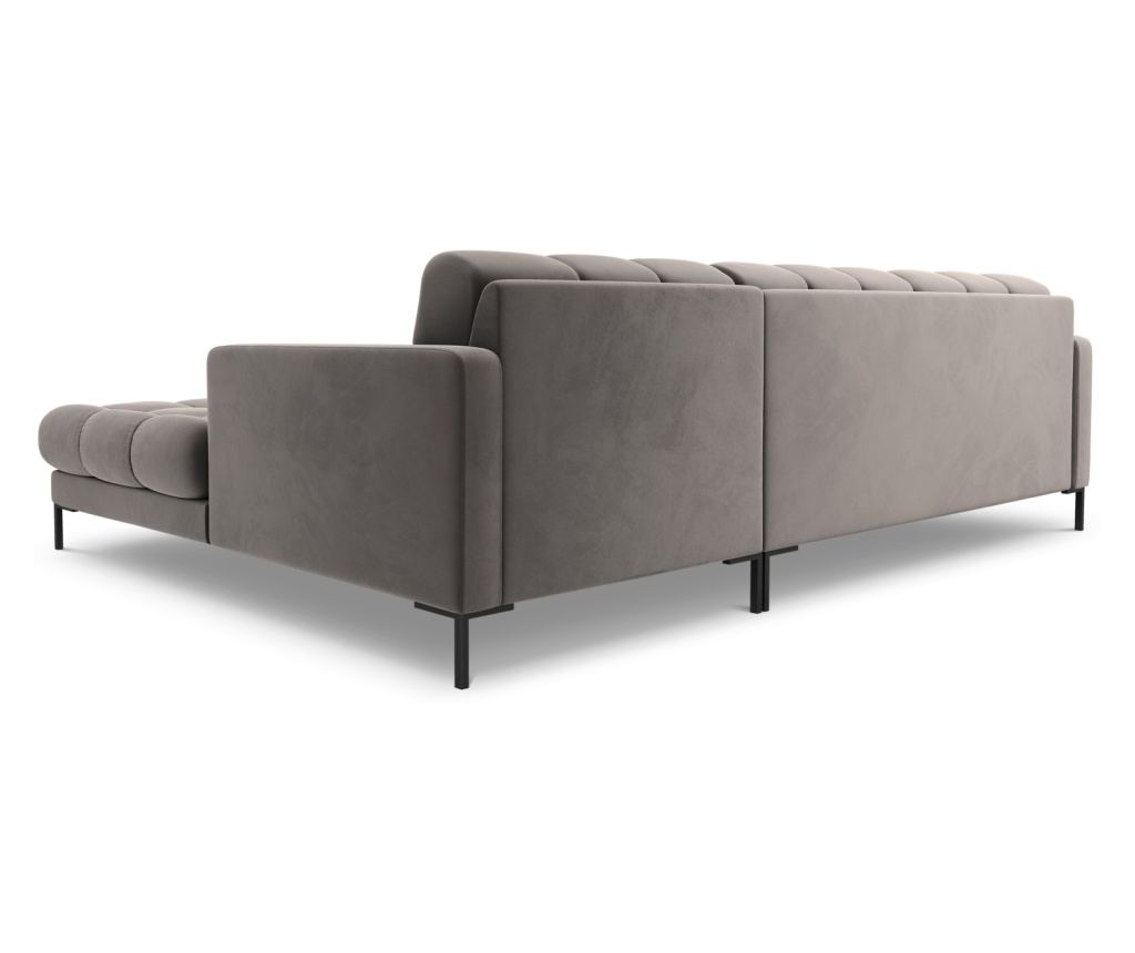 Sarokülőgarnitúra Cosmopolitan Design 620658, Bali, Világosszürke, 75x185x293 cm - 4