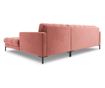 Sarokkanapé Cosmopolitan Design 620658, Bali, rózsaszín, 75x185x293 cm thumbnail 4