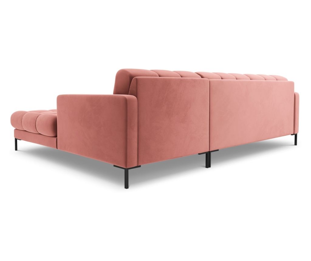 Sarokkanapé Cosmopolitan Design 620658, Bali, rózsaszín, 75x185x293 cm - 4