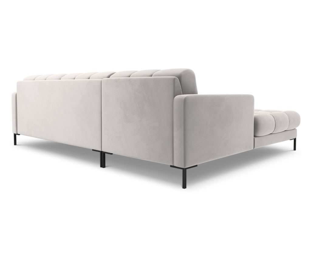 Sarokülőgarnitúra Cosmopolitan Design 620658, Bali, Ezüst, 75x185x293 cm - 4