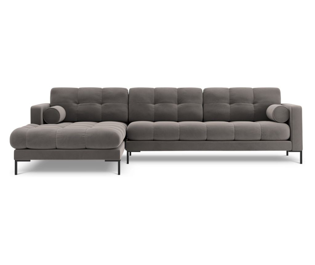 Sarokülőgarnitúra Cosmopolitan Design 620658, Bali, Világosszürke, 75x185x293 cm - 3
