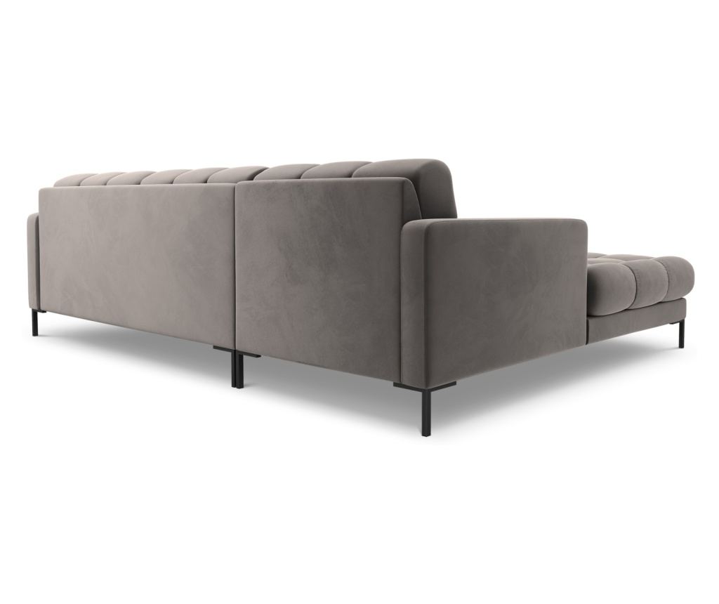 Sarokülőgarnitúra Cosmopolitan Design 620658, Bali, Világosszürke, 75x185x293 cm - 4