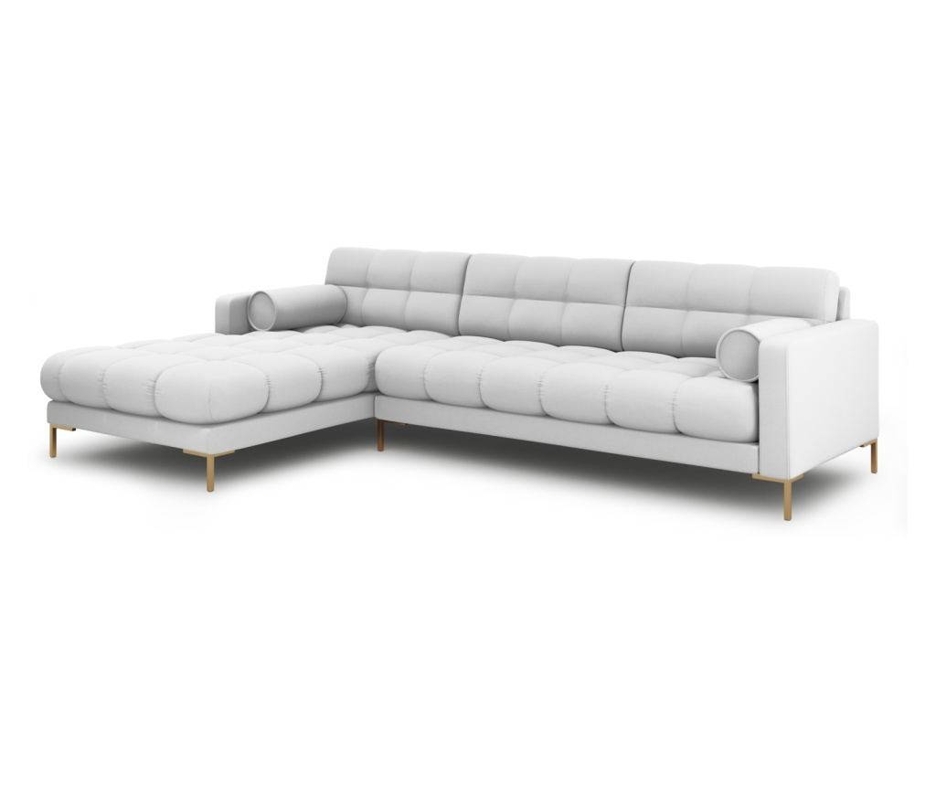 Sarokülőgarnitúra Cosmopolitan Design 620658, Bali, Világosszürke, 75x185x293 cm - 2