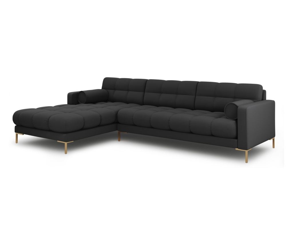 Sarokülőgarnitúra Cosmopolitan Design 620658, Bali, Sötétszürke, 75x185x293 cm - 2