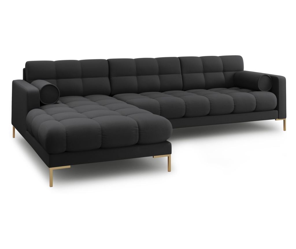 Sarokülőgarnitúra Cosmopolitan Design 620658, Bali, Sötétszürke, 75x185x293 cm - 3