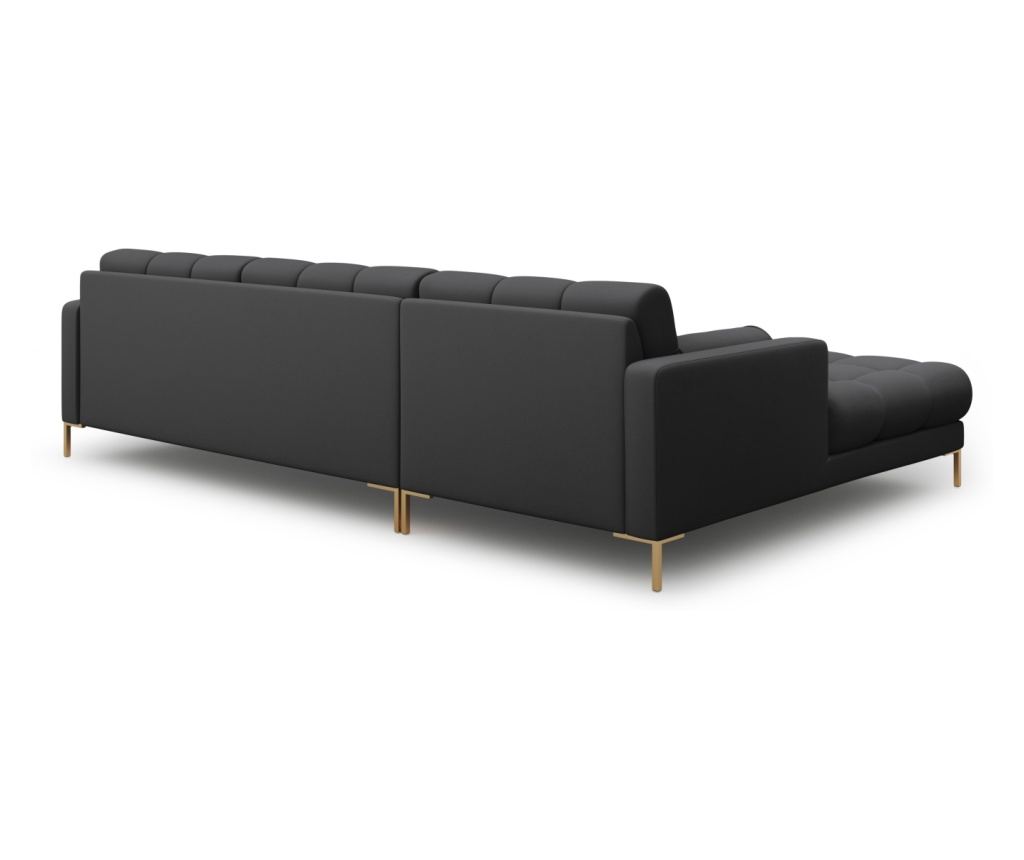 Sarokülőgarnitúra Cosmopolitan Design 620658, Bali, Sötétszürke, 75x185x293 cm - 4