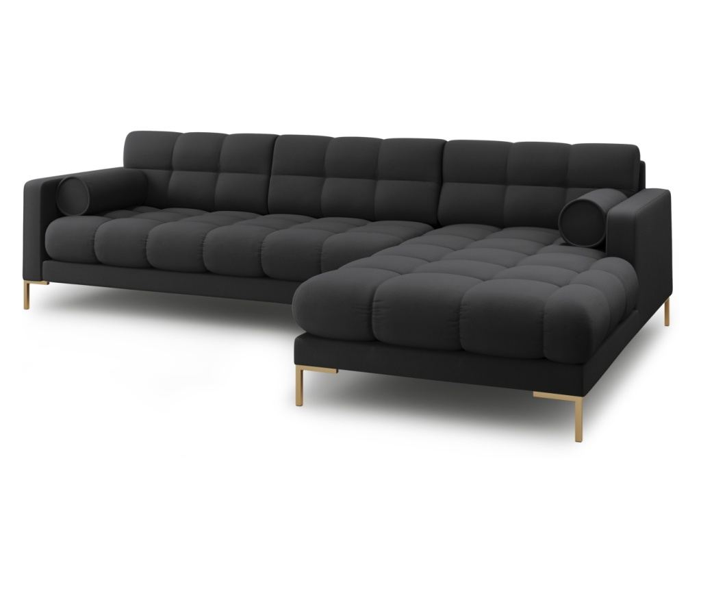 Sarokkanapé Cosmopolitan Design 620658, Bali, Sötétszürke, 75x185x293 cm - 3