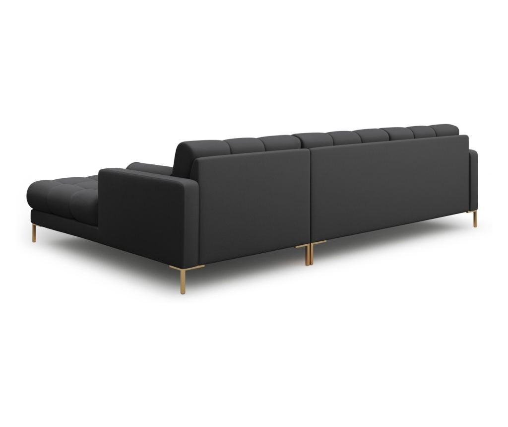 Sarokkanapé Cosmopolitan Design 620658, Bali, Sötétszürke, 75x185x293 cm - 4