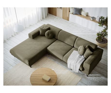 Kutna garnitura Milo Casa 896949, Giorgio, zelena, 74x185x262 cm