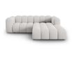 Micadoni Home Lupine Модулен ъглов диван, Светлосив thumbnail 1