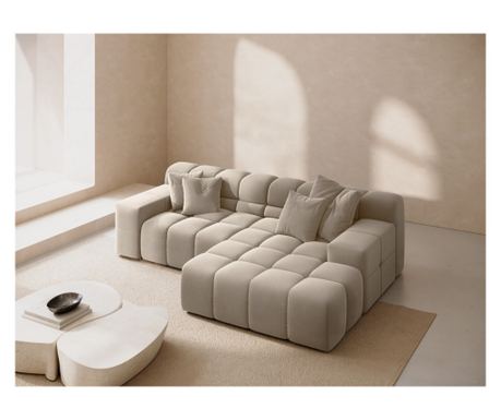 Windsor & Co Glory Svetlo Bež Kotna Sedežna Garnitura