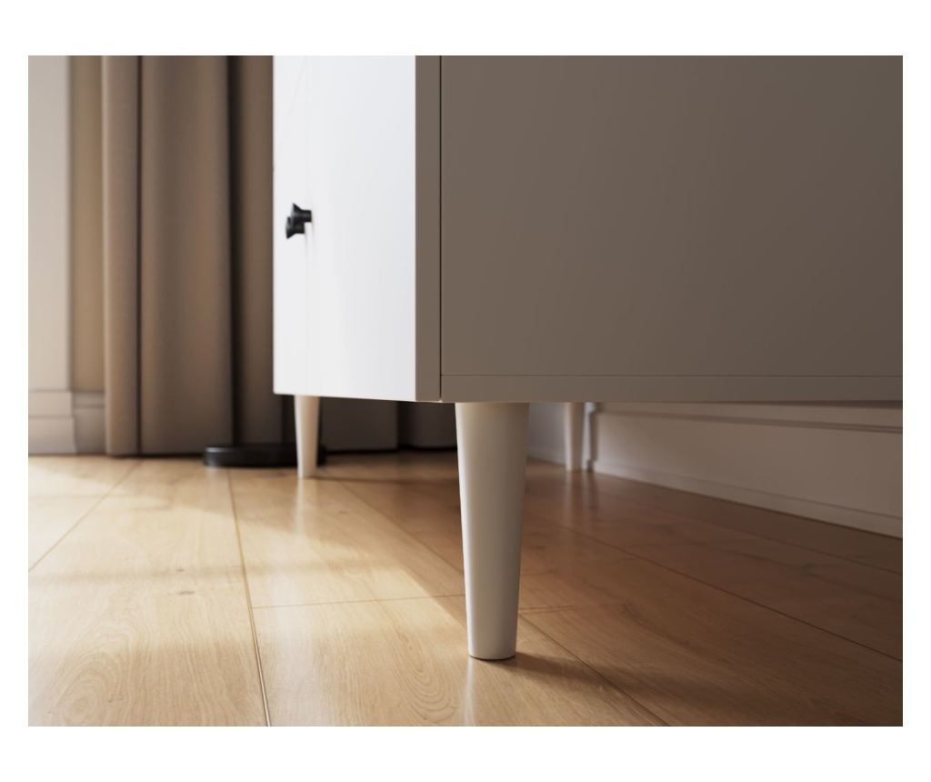 Vstyle Elegáns Gardróbszekrény 480256, Fehér, 205x60x120 - 10