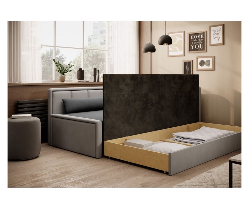 Canapea de 3 locuri Vstyle Elegant 480343, Gri - 4