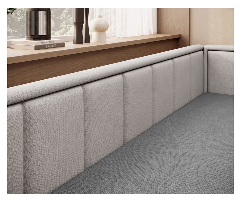 Canapea de 3 locuri Vstyle Elegant 480343, Gri - 6