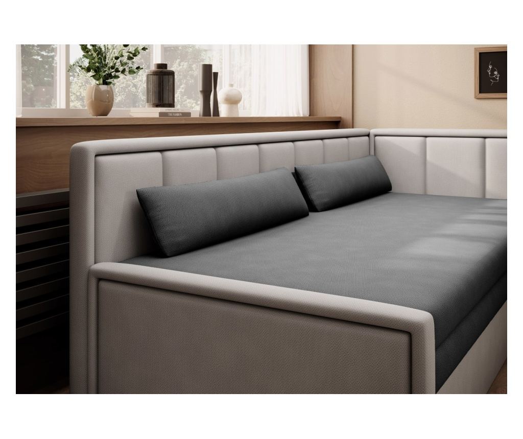 Canapea de 3 locuri Vstyle Elegant 480343, Gri - 7
