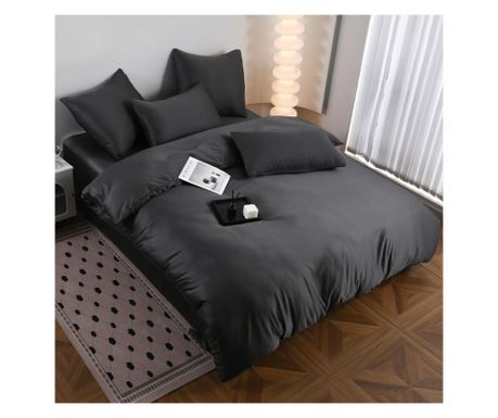 
Set lenjerie de pat dublu, 6 piese, satin, 240 x 245 cm, uni, Casa de Vis Online, P-05R