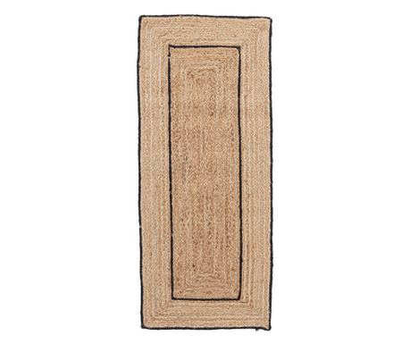Ankit Natural Black Jute Rug 60x150 cm