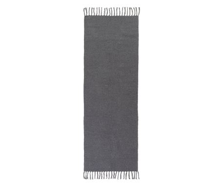 Yoshiko Grey Cotton Rug 70x200 cm