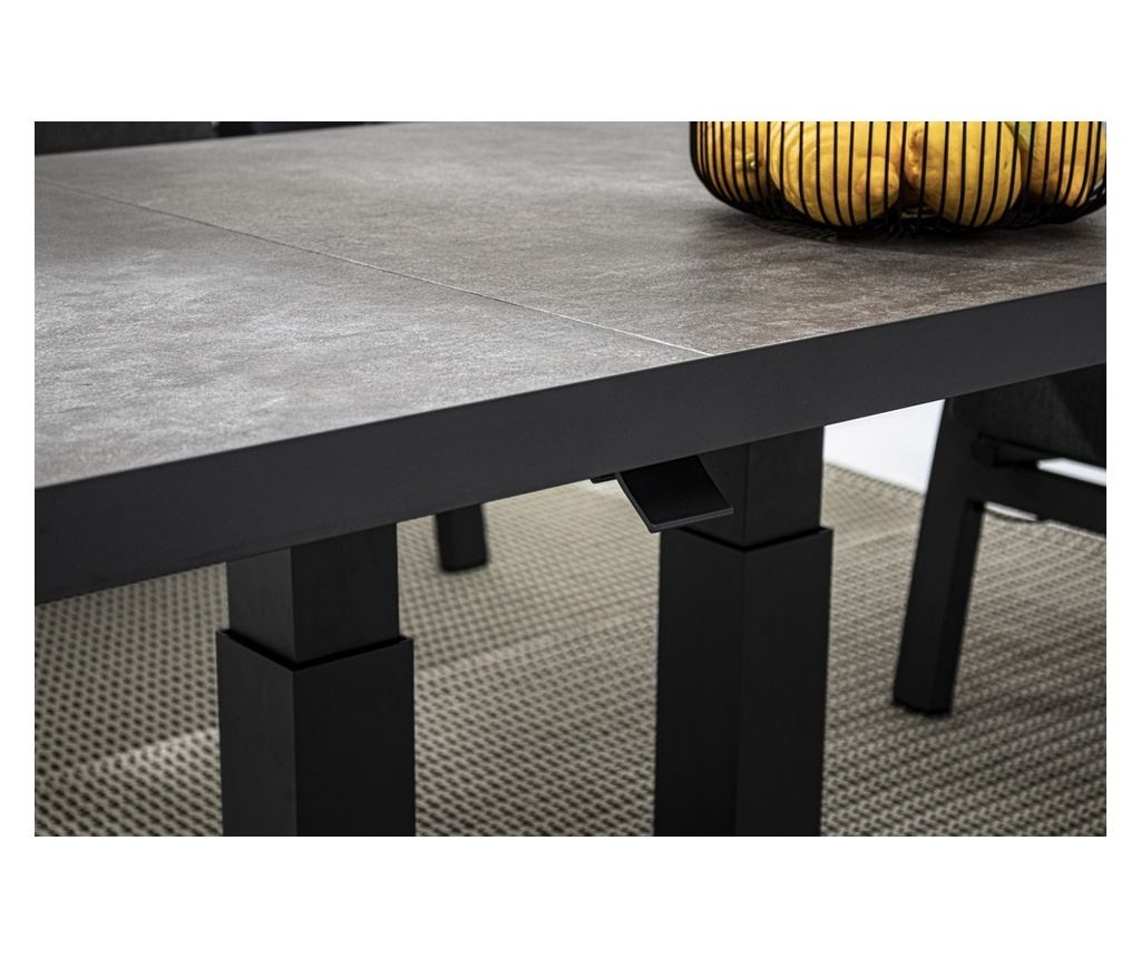 Anthracite Grey Adjustable Height Table Truman 140x85x49/72h - 2