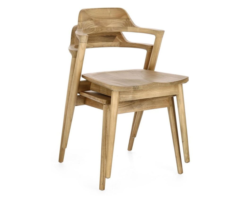 Amery Brown Wooden Chair 51x59x77h - 2