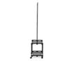 Clothes and Shoe Rack, Black Steel and Plastic, 86x35x156cm thumbnail 4