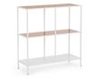 Haldor Console Table, White Steel, Natural MDF, 82x33x85h thumbnail 1