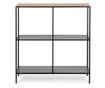 Haldor Black Steel and Natural MDF Console Table 82x33x85h thumbnail 4