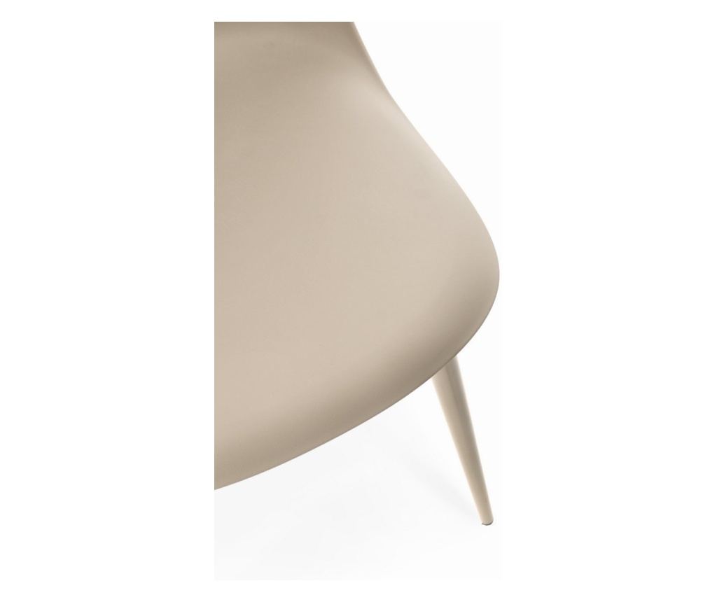 Set of 4 Beige Ella Chairs 45x51.5x80.5h - 4