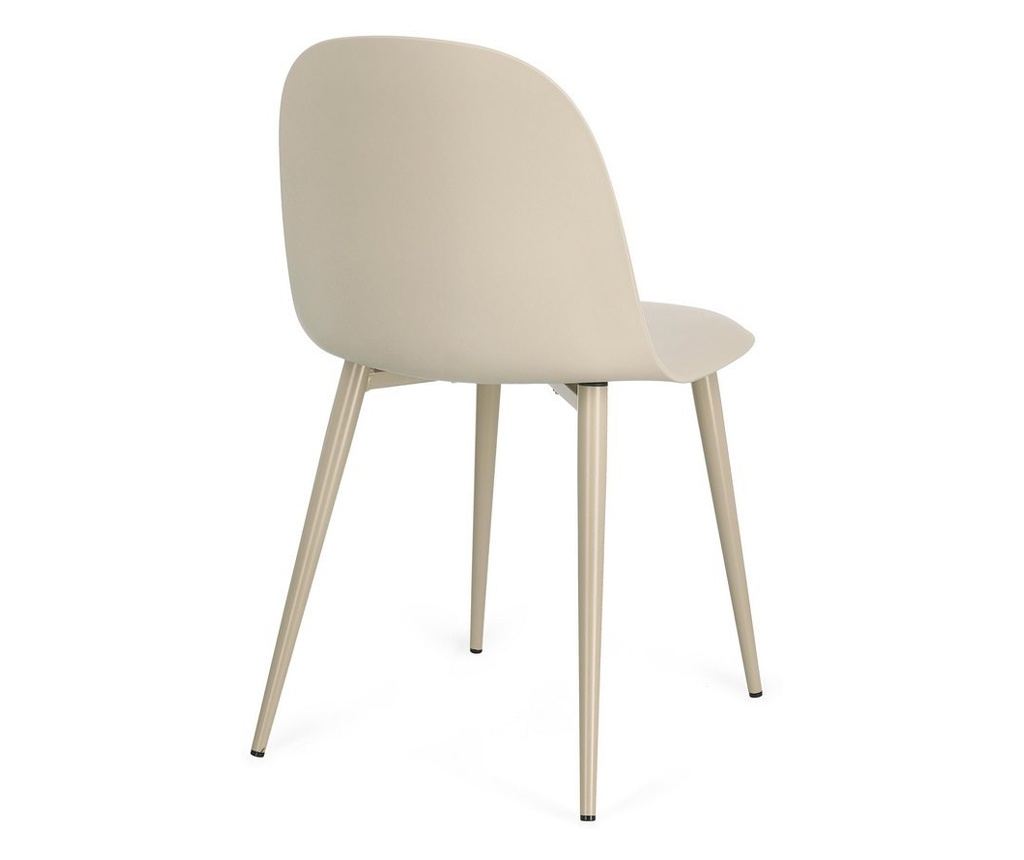 Set of 4 Beige Ella Chairs 45x51.5x80.5h - 5