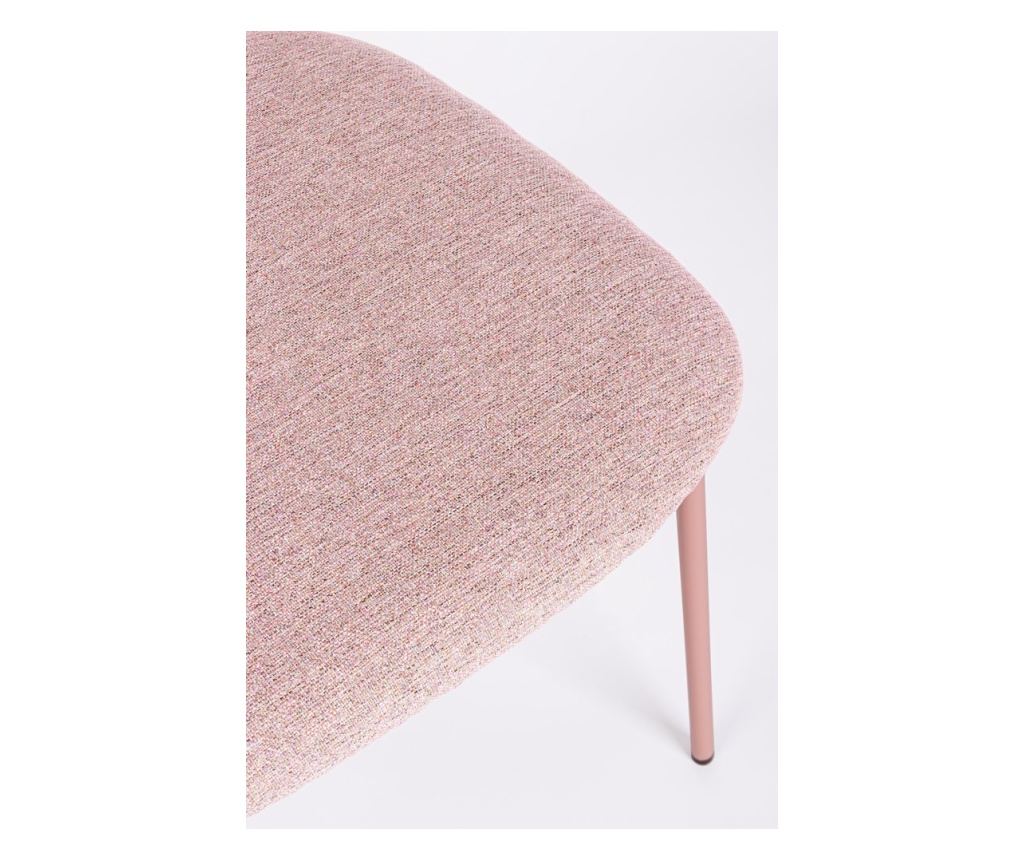 Set of 4 Pink Inka Chairs 45x49x78h - 4