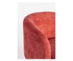 Julienne Red Fabric Swivel Armchair 78x81x77h thumbnail 3