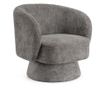Julienne Gray Fabric Swivel Armchair 78x81x77h thumbnail 1