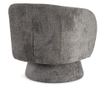 Julienne Gray Fabric Swivel Armchair 78x81x77h thumbnail 4