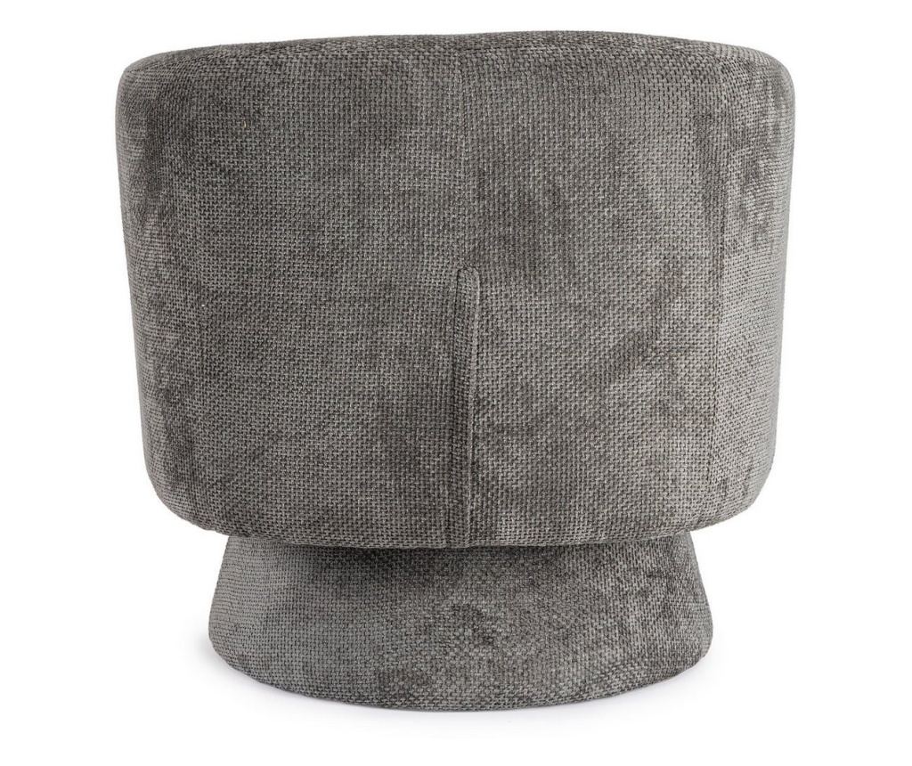 Julienne Gray Fabric Swivel Armchair 78x81x77h - 6