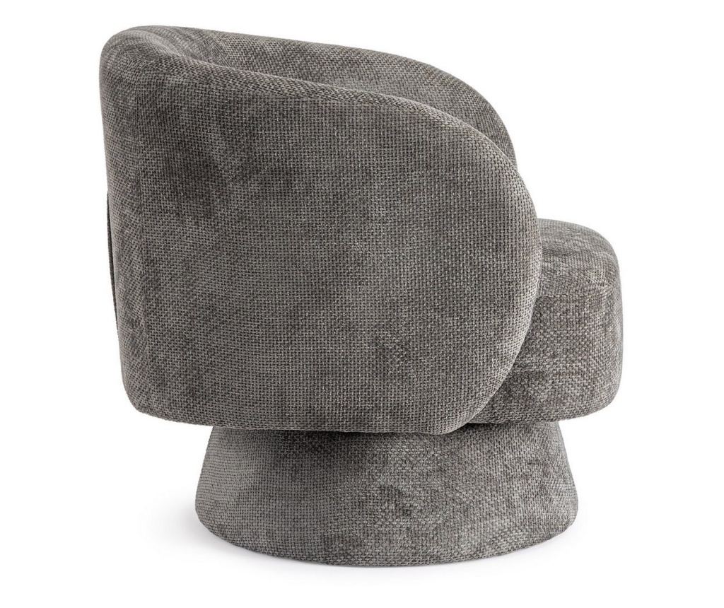 Julienne Gray Fabric Swivel Armchair 78x81x77h - 12