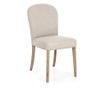 Set of 2 Sofia Natural Wood and Fabric Chairs 45.5x60x89h thumbnail 1