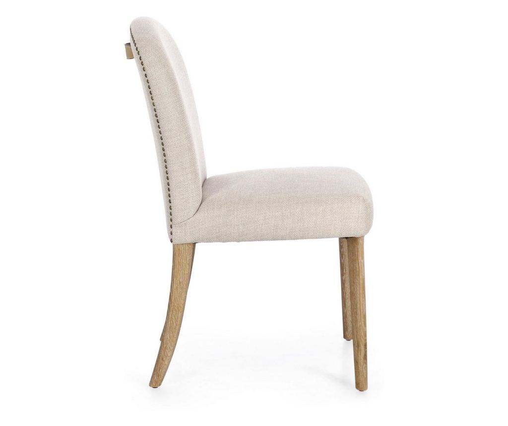 Set of 2 Sofia Natural Wood and Fabric Chairs 45.5x60x89h - 6