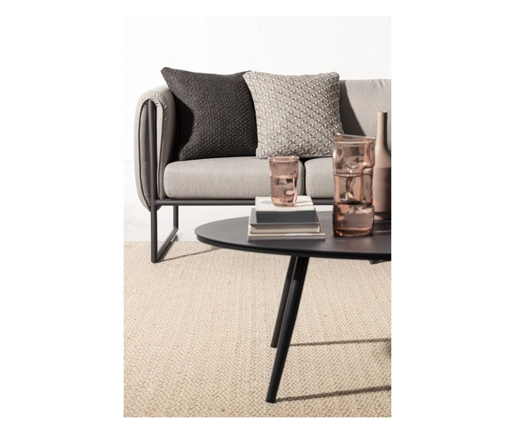 Set of 2 Daya Gray Indoor/Outdoor Pillow Covers 45x2.3x45 cm - 6