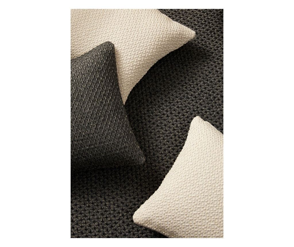 Set of 2 Daya Gray Indoor/Outdoor Pillow Covers 45x2.3x45 cm - 7