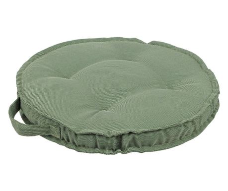 Set 4 perne podea textil verde Ø40x4h