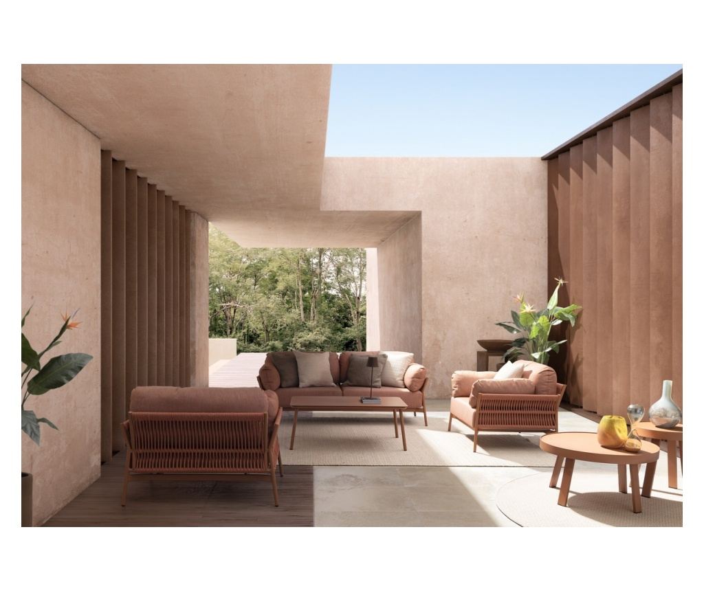 Set of 2 Savan Beige Indoor/Outdoor Pillow Covers 45x2.3x45 cm - 3