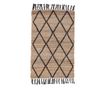 Shaila Natural Black Jute Rug 60x90 cm thumbnail 1
