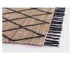 Shaila Natural Black Jute Rug 60x90 cm thumbnail 2